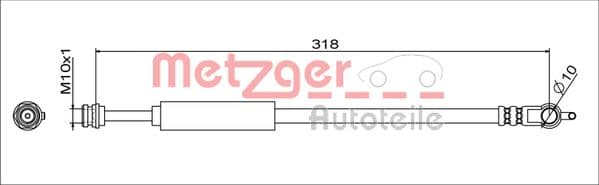 METZGER Brzdová hadica 4111629 1