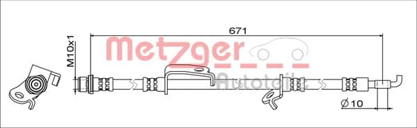 METZGER Brzdová hadica 4111685 1