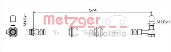 METZGER Brzdová hadica 4111755 1