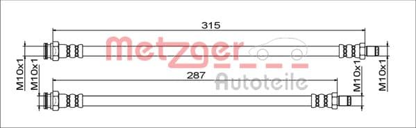 METZGER Brzdová hadica 4111791 1