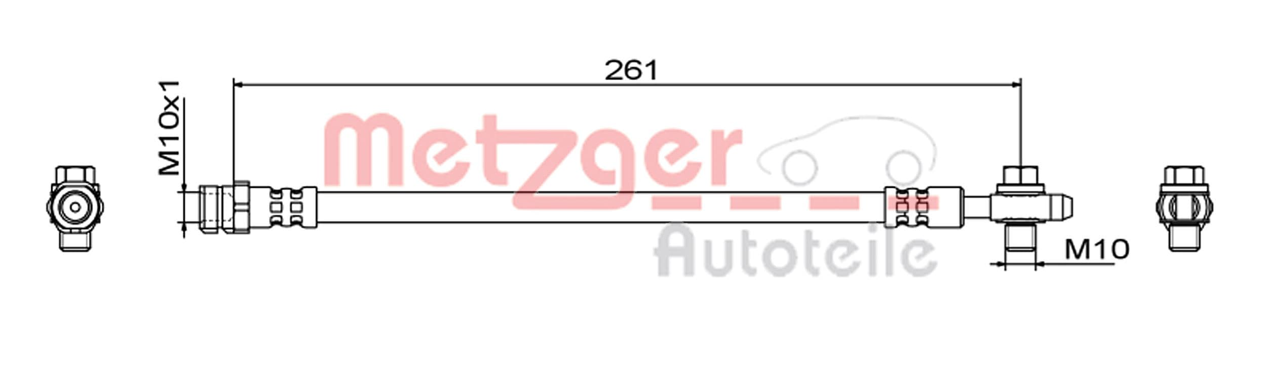 METZGER Brzdová hadica 4111829 1
