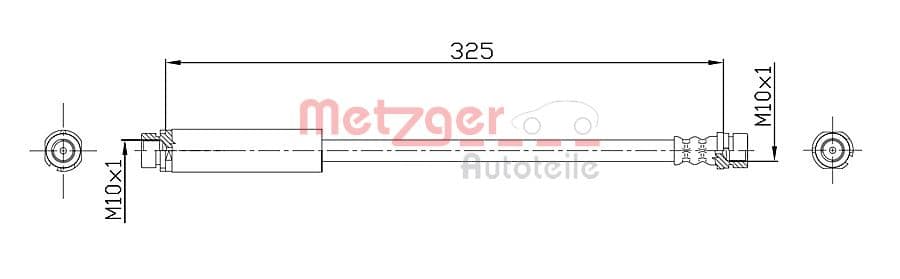 METZGER Brzdová hadica 4112320 1