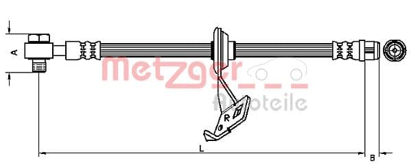 METZGER Brzdová hadica 4116207 1