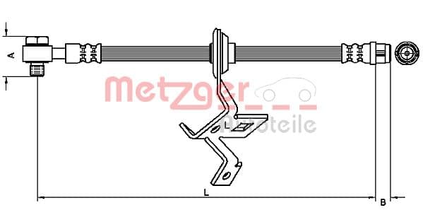 METZGER Brzdová hadica 4116209 1