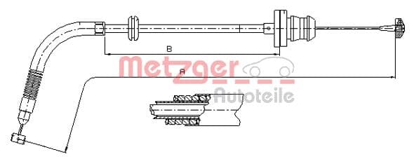 METZGER Plynové lanko 413.25 1