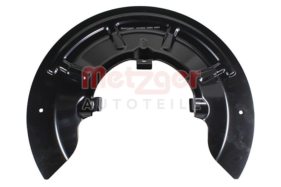 METZGER Ochranný plech proti rozstreku, Brzdový kotúč 6115635 1