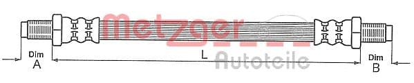 METZGER Brzdová hadica 4115146 1