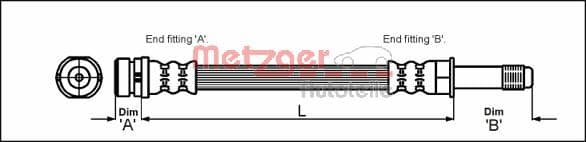 METZGER Brzdová hadica 4114678 1