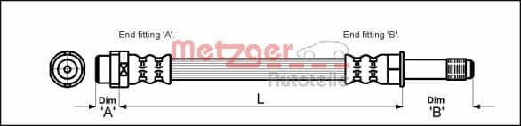 METZGER Brzdová hadica 4110331 1