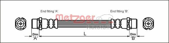 METZGER Brzdová hadica 4112824 1