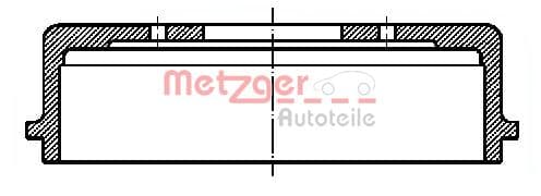 METZGER Brzdový bubon BT 319 1