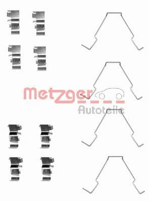 METZGER Sada prísluženstva obloženia kotúčovej brzdy 1091652 1