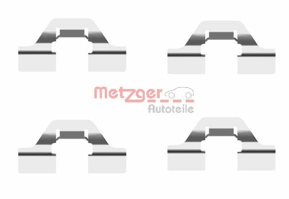METZGER Sada prísluženstva obloženia kotúčovej brzdy 1091684 1