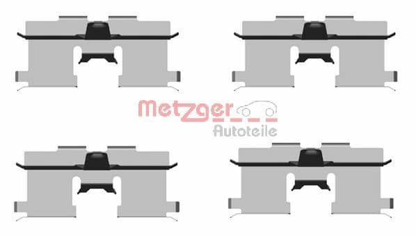 METZGER Sada prísluženstva obloženia kotúčovej brzdy 1091692 1