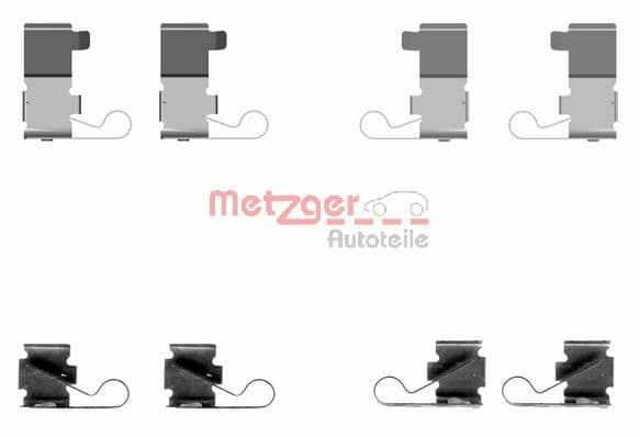 METZGER Sada prísluženstva obloženia kotúčovej brzdy 1091699 1