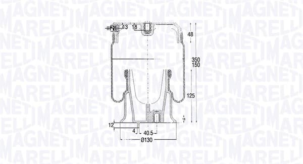 MAGNETI MARELLI Mech pneumatického pruženia 030607020185 1