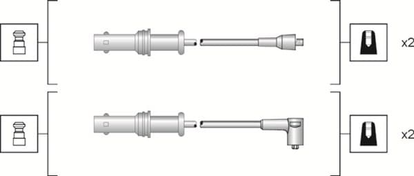 MAGNETI MARELLI Sada zapaľovacích káblov 941318111152 1