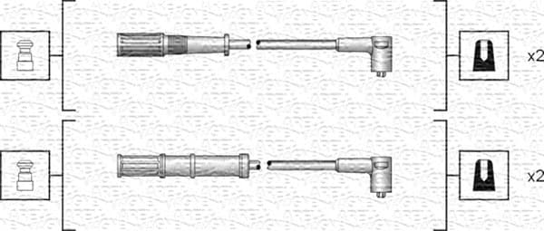 MAGNETI MARELLI Sada zapaľovacích káblov 941318111161 1