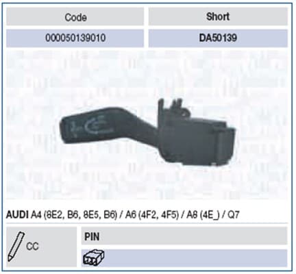 MAGNETI MARELLI Spínač riadenia 000050139010 1