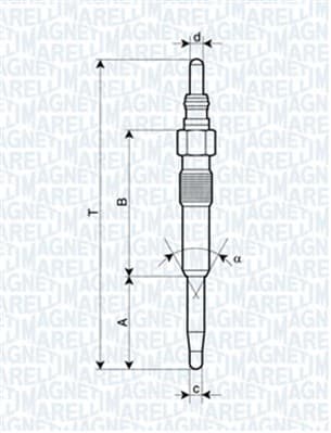 MAGNETI MARELLI Žeraviaca sviečka 062900038304 1