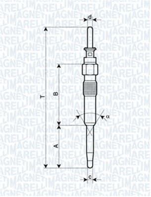 MAGNETI MARELLI Žeraviaca sviečka 062900039304 1