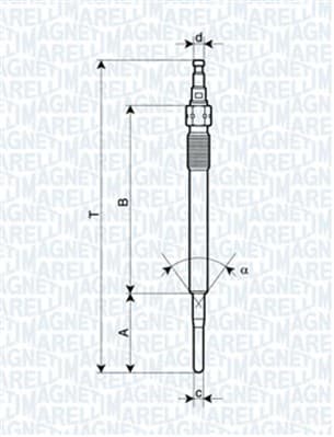 MAGNETI MARELLI Žeraviaca sviečka 062900051304 1