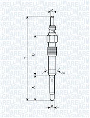 MAGNETI MARELLI Žeraviaca sviečka 062900006304 1