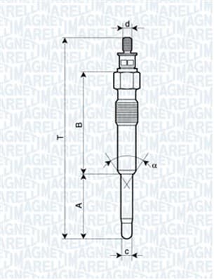 MAGNETI MARELLI Žeraviaca sviečka 062900007304 1