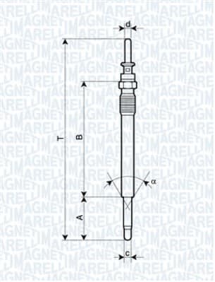 MAGNETI MARELLI Žeraviaca sviečka 062900009304 1