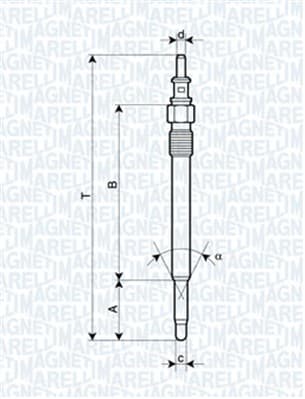 MAGNETI MARELLI Žeraviaca sviečka 062900012304 1