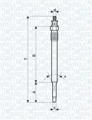 MAGNETI MARELLI Žeraviaca sviečka 062900013304 1