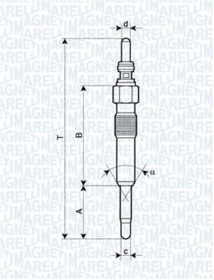 MAGNETI MARELLI Žeraviaca sviečka 062900028304 1