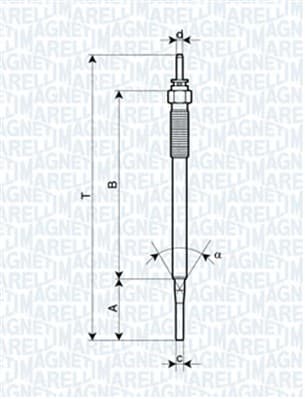 MAGNETI MARELLI Žeraviaca sviečka 062900036304 1