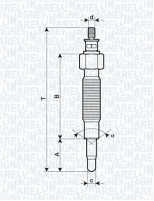 MAGNETI MARELLI Žeraviaca sviečka 062900037304 1