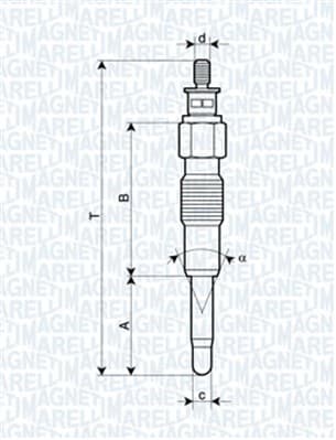 MAGNETI MARELLI Žeraviaca sviečka 062900040304 1