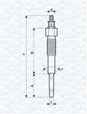 MAGNETI MARELLI Žeraviaca sviečka 062900041304 1