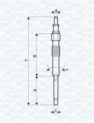MAGNETI MARELLI Žeraviaca sviečka 062900042304 1