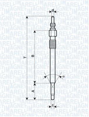MAGNETI MARELLI Žeraviaca sviečka 062900050304 1