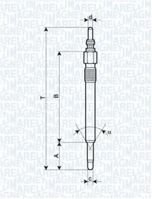 MAGNETI MARELLI Žeraviaca sviečka 062900057304 1