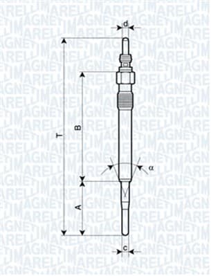 MAGNETI MARELLI Žeraviaca sviečka 062900058304 1