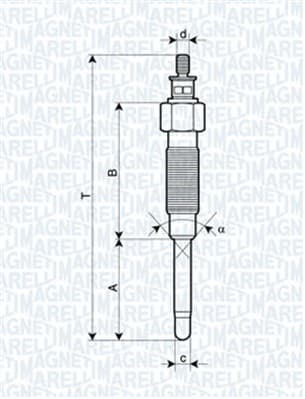 MAGNETI MARELLI Žeraviaca sviečka 062900065304 1