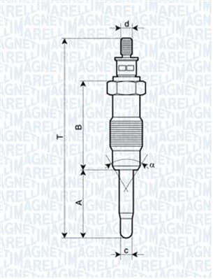 MAGNETI MARELLI Žeraviaca sviečka 062500300304 1