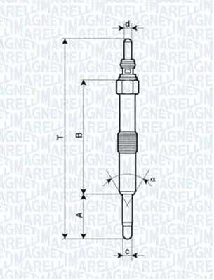 MAGNETI MARELLI Žeraviaca sviečka 062900067304 1