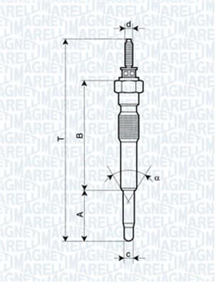 MAGNETI MARELLI Žeraviaca sviečka 062900068304 1