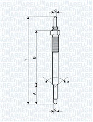 MAGNETI MARELLI Žeraviaca sviečka 062900074304 1