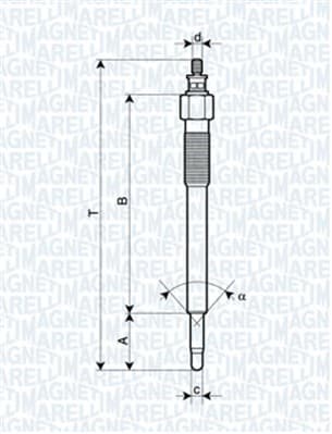 MAGNETI MARELLI Žeraviaca sviečka 062900075304 1