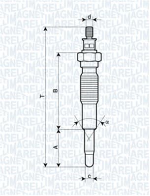 MAGNETI MARELLI Žeraviaca sviečka 062900077304 1