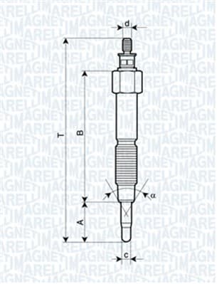 MAGNETI MARELLI Žeraviaca sviečka 062900093304 1