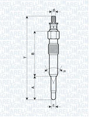 MAGNETI MARELLI Žeraviaca sviečka 062503901304 1