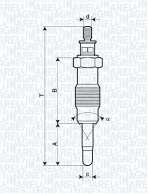 MAGNETI MARELLI Žeraviaca sviečka 062582804304 1